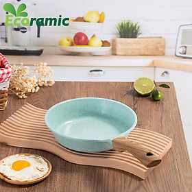 Chảo Chống Dính Ecoramic Platinum Vân Đá Đáy Từ Chính Hãng Cao Cấp, Siêu Bền, Bảo hành sản phẩm 2 tháng
