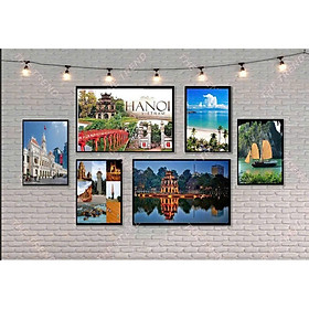 (HCM) Tranh Hà Nội, tranh treo tường phong cảnh Hà Nội,tranh trang trí decor nhà hàng, khách sạn