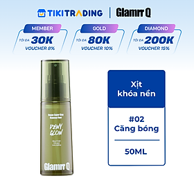 Xịt Khóa Nền Cố Định Glamrr Q Vegan Super Stay Makeup Fixer 50ml