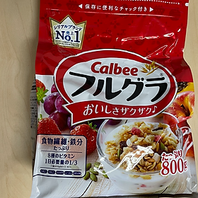 Combo 2 gói Ngũ cốc hoa quả Calbee Furugura Nhật Bản (gói 800g x 2)