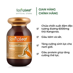 Viên uống tăng cường sinh lí, hỗ trợ giảm mệt mỏi tinh chất Kangaroo Essence SpringLeaf 6000mg hộp 120 viên