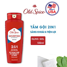 Combo 2 Sữa Tắm OLD SPICE Body Wash Chai 532ml x2 Hương Pure Sport/ Fresh/ 2IN1 High Endurance
