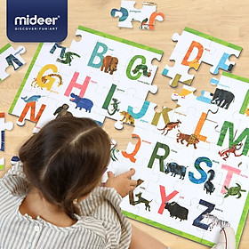 Đồ chơi xếp hình Mideer Floor Puzzle - Bảng Ghép Chữ Cái Tiếng Anh Phiên Bản Chú Sâu Háu Ăn Dành Cho Bé Từ 3 Tuổi