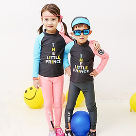 Đồ Bơi Bé Gái Và Bé Trai Tay Dài Quần Dài Họa Tiết Little Prince BB039 MayHomes Long Sleeves And Long Pants Kid's Swimwear With UPF 50 Sun Protection