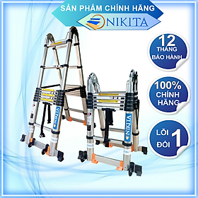 Mua Thang Nhôm Rút Đa Năng Có Bánh Xe - 7.2 Mét