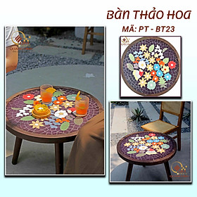 Mua Bàn trà gốm Thảo hoa- BT23