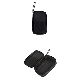 2 Pieces Carry Soft Case Zipper Pouch For Multimeter Universal Meter Black M+S