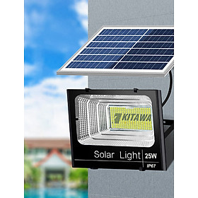 Đèn pha năng lượng mặt trời 25w Kitawa DP125