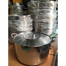 Mua Nồi nhôm hai quai loại 1 dày size 36-50cm không gỉ không ố hãng nổi tiếng nhôm Thanh Hiền cao cấp nồi bánh tét nấu đám