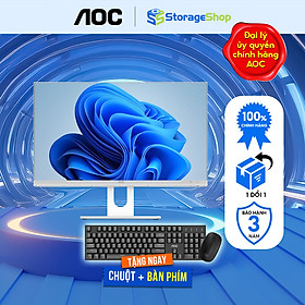 Màn Hình Máy Tính All In One AOC A66 24 Inch, Core i5-12450H RAM 16GB Hàng Chính Hãng, SKU:512A24A66-1FW2H4G74N