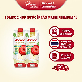COMBO 2 Hộp Nước Ép Táo Malee Premium 1L - Nhập Khẩu Thái Lan