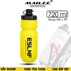 Bình Nước Xe Đạp YLB-720 720ml Chai Bóp, Chống Rò Rỉ, Nhựa TPE PP, Dùng Cho Thể Thao, Chạy Bộ, Đạp Xe, Cắm Trại, Leo Núi - Mai Lee
