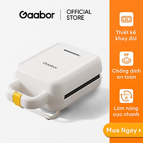 Máy kẹp sandwich SM60M-WH01A GAABOR nướng bánh mì, rán trứng, nướng thịt tiện dụng cho bữa sáng - Hàng chính hãng