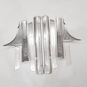 Bộ Ốp bậc cửa, Nẹp bước chân INOX dành cho xe Kia Soluto