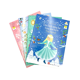 Combo 2- 4 tập: sticker dolly dressing - dán hình sáng tạo trang phục búp bê