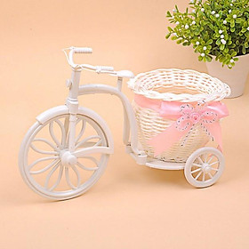 Mua Xe đạp giả mây trang trí - giỏ tròn