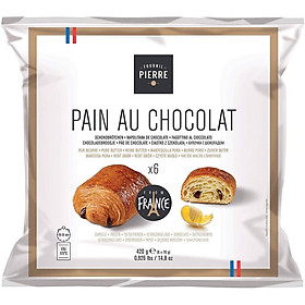 Bánh bột nhào nhân chocolate đông lạnh - Pains Au Chocolat Bridor - 70g (6 bánh /gói)