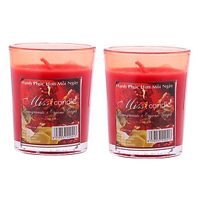 Bộ 2 ly nến thơm votives Miss Candle FtraMart NQM0413 (Chọn 11 mùi hương)