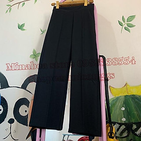 Quần ống rộng dáng suông khoá sườn siêu tôn dáng