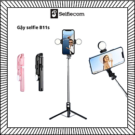 Mua Gậy chụp ảnh/ Gậy selfie B11s tích hợp 3 chân kèm đèn flash mini và remote từ xa - Hàng chính hãng