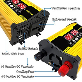110V/220V Power Inverter and 2 Battery Clip Power Supply