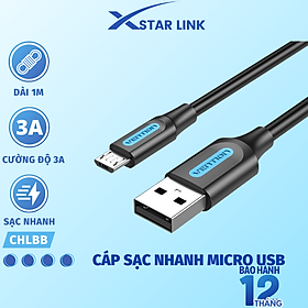 Mua Cáp Sạc Vention Micro USB 2A chuẩn USB 2.0 sạc nhanh dài 1.5m  truyền dữ liệu cho Android - COL15 - Hàng chính hãng