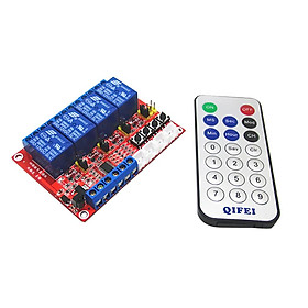 4-Channel Relay Module Control Board with Remote Control for Arduino
