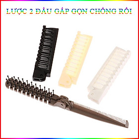 Lược Chải Tóc 2 Đầu Chống Rối Gấp Gọn Tiện Lợi 11X2.5Cm