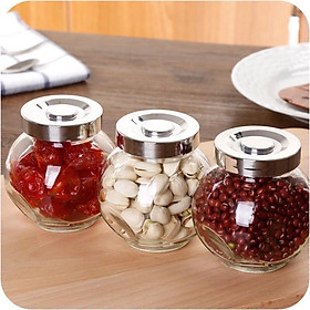 Mua Hũ thuỷ tinh nghiêng nắp nhựa 180ml đựng đồ khô  gia vị  trang trí...