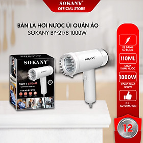 Mua Bàn Là Hơi Nước Ủi Quần Áo SOKANY BY-2178 1000W Bảo Hành 12 Tháng - Hàng chính hãng