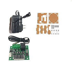 Mua Combo mạch cảm biến kiểm soát nhiệt độ XH-W1209 bao gồm mạch cảm biến kèm hộp mica và nguồn 12VDC 1A