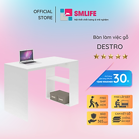 Mua Bàn làm việc tại nhà đẹp thiết kế nhỏ gọn SMLIFE Destro