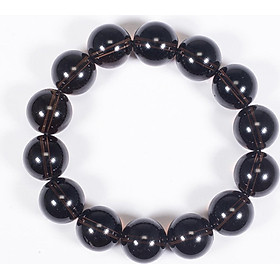 Vòng tay phong thủy đá thạch anh khói mệnh thổ , kim - Ngọc Quý Gemstones