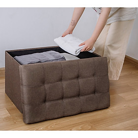 Mua Hộp đựng đồ DandiHome kiêm ghế ngồi khung gỗ bọc vải chắc chắn  tiện lợi