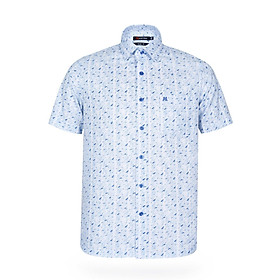 Áo sơ mi nam KHATOCO ngắn tay họa tiết A1MN538T2-CNIN344-2504-N