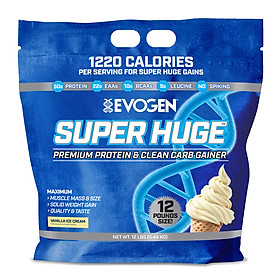 Evogen Super Huge, Sữa Tăng Cân & Cơ Nạc Cao Cấp, 50g Protein, 22g EAA