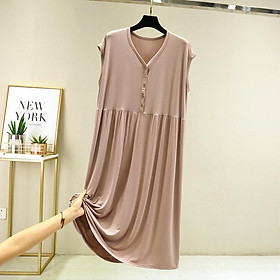 Mua Váy Ngủ Dáng Suông Có đệm Ngực Váy Mặc ở Nhà Mùa Hè Dễ Thương Cất Thun  Cotton Mềm Mại  Yeep