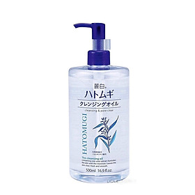 Dầu Tẩy Trang Dưỡng Ẩm Và Làm Sáng Da Hatomugi Ý Dĩ (500ml)