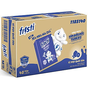 Thùng 48 hộp thức uống từ sữa chua lên men tự nhiên hiệu Fristi 100ml