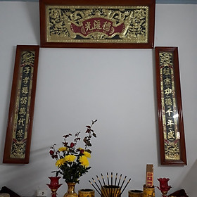 Mua Bộ cuốn thư Hoành phi câu đố gỗ Hương