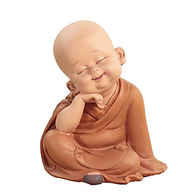 Little Monk Decoration Craft Collectable Figurine Ornament for Car Decor