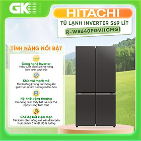 Mua Tủ lạnh Hitachi Inverter 569 lít R-WB640PGV1(GMG) - Hàng chính hãng  Giao hàng toàn quốc 