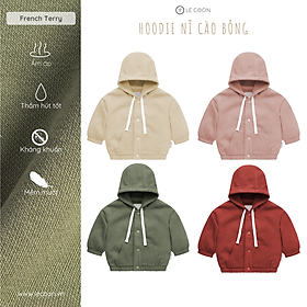 LE COON Hoodie Nỉ Cào Bông 3 tháng - 3 tuổi