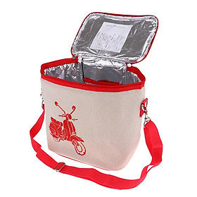 Outdoor Camping Insulated Cool Bag Lunch Box Picnic Lunch Container for Family Outdoor Camping Hiking Picnic BBQ 23x16x24cm
