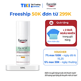 Kem dưỡng giảm mụn & chống nắng Eucerin Day Bright Mattifying SPF30 50ml