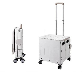 Mua Xe Kéo Hàng Đa Năng Gấp Gọn Folding Cart Trolley Cỡ Lớn 75L Có Nắp   4 Bánh Xe Di Chuyển - Home Decor Furniture