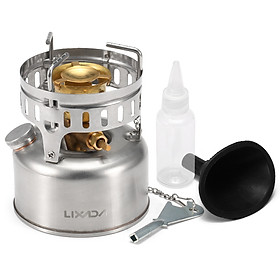 Lixada Stainless Steel Gasoline Stove Portable Outdoor Camping Backpacking Stove