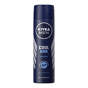 Xịt Ngăn Mùi NIVEA MEN Cool Kick Mát Lạnh (150ml) - 82883