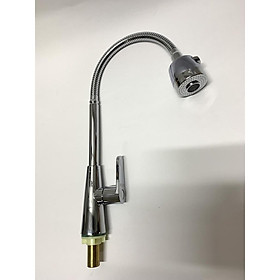 Mua Vòi Rửa Chén Bát Lạnh Gắn Chậu Cần Lò Xo Inox Bóng