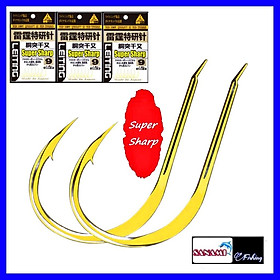 Lưỡi Câu Cá Mạ Vàng Super Sharp SLC-11 - Siêu Cứng Chuyên Câu Đài,Câu Đơn - Sanami Fishin Store